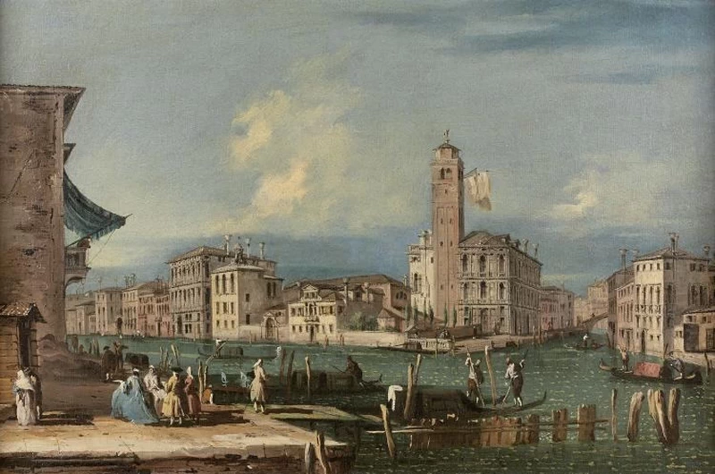 Il Canal Grande con il Palazzo Labia